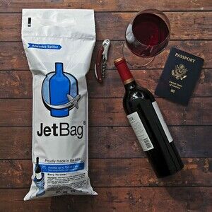 Wine Bottle Protector Jet Bag - Single Travel Sheath